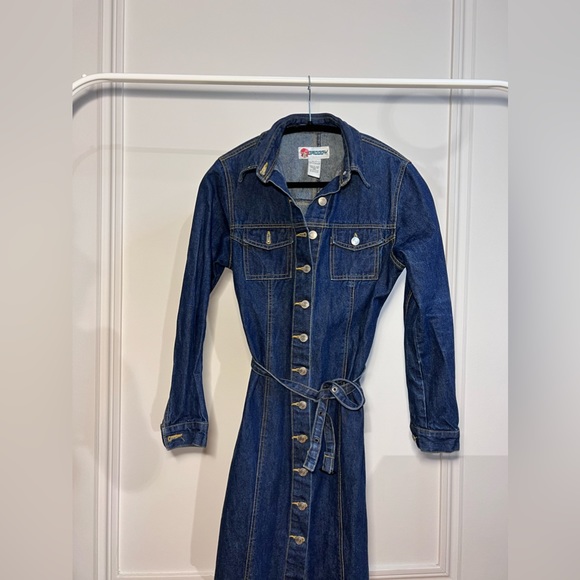 VINTAGE JEAN DRESS // GROGGY // Size small 💙 - Picture 3 of 6